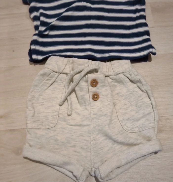 Ensemble short + polo 6 mois, tape à l'œil - photo numéro 2