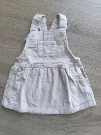 Robe salopette velours 6 mois tape à l'oeil