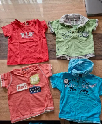 18 mois 4 t-shirts