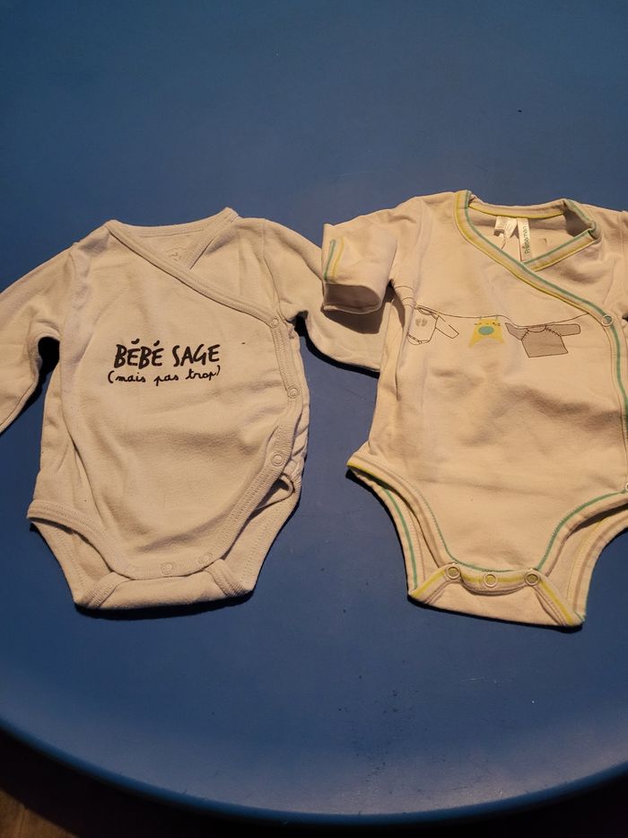 2 bodies manche longue 3 mois