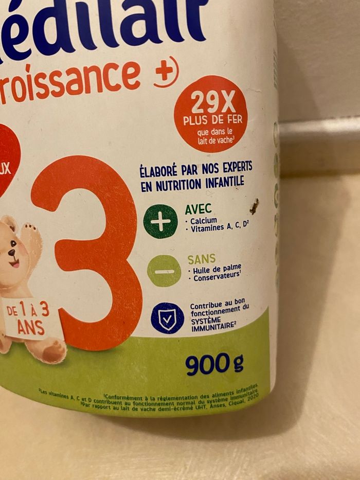 Lait de croissance 3 blédilait  De 1 an à 3 ans  Neuf, jamais ouvert  Date : 25-04-2027 8€ - photo numéro 2