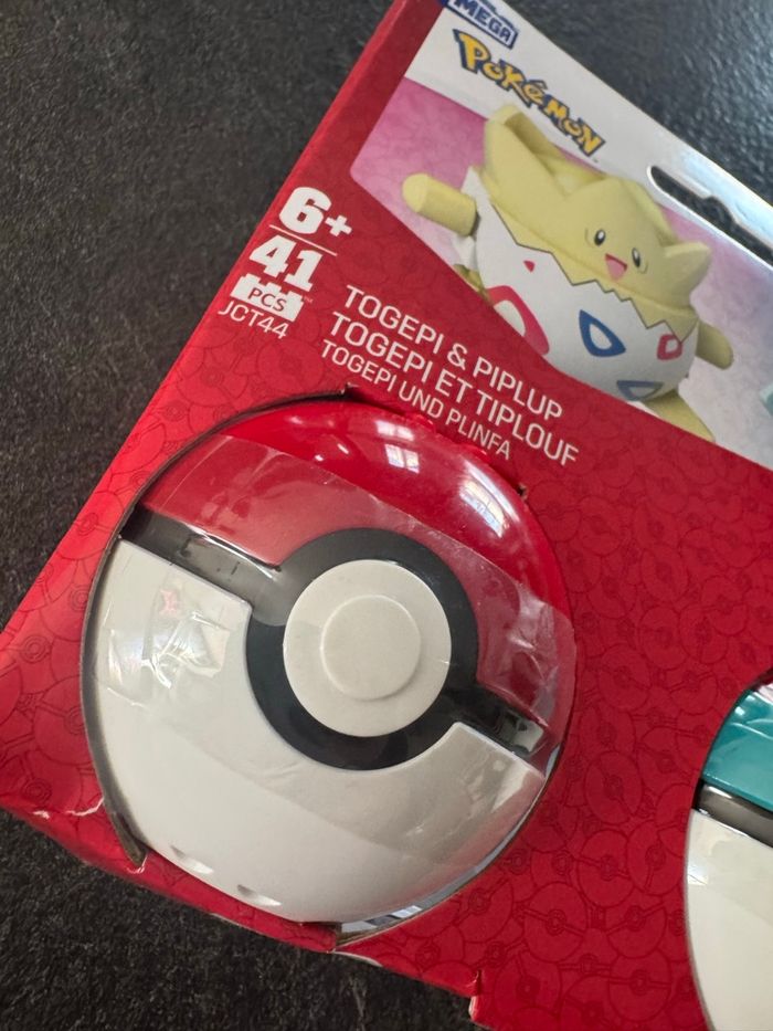 🧸 Pokémon Mega - 2 pokeballavec personnage à construire - Togepi et Tiplouf- neuf - photo numéro 8