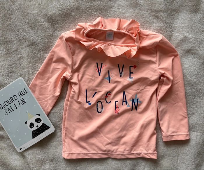 Teeshirt anti uv obaibi bébé fille