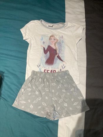Pyjama short fille reine des neiges