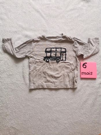 tee shirt - 6 mois - manches longues