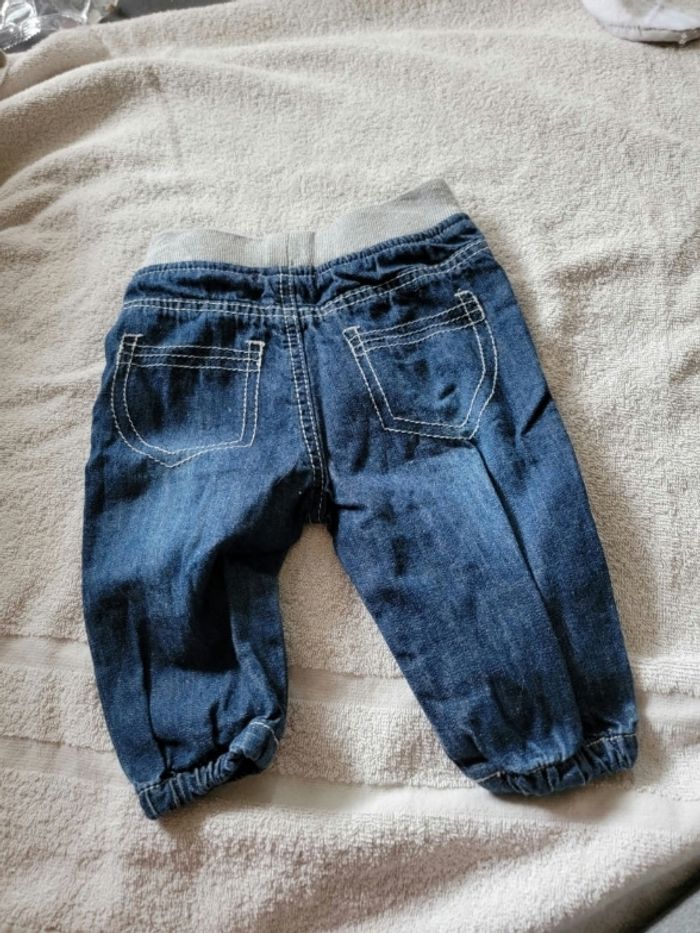 Lot de 4 pantalons type jeans 6 mois garçon - photo numéro 3