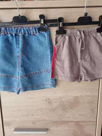 Lot 2 short 18 mois 