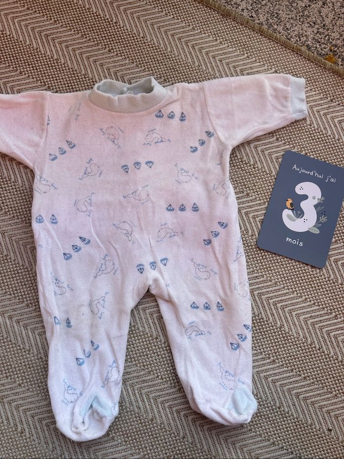 Lot pyjama mixte 3 mois - photo numéro 3