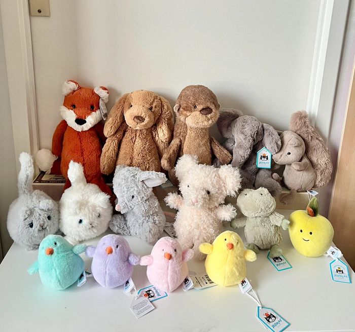 Divers animaux collection complète Jellycat