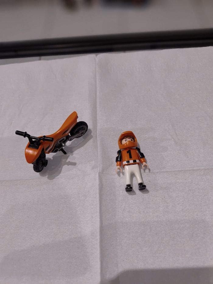 Enfant et motocross. Playmobil n°4698