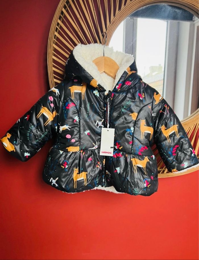 Manteau réversible Catimini 6 mois neuf