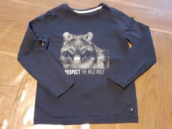 Haut manches longues motif loup 🐺