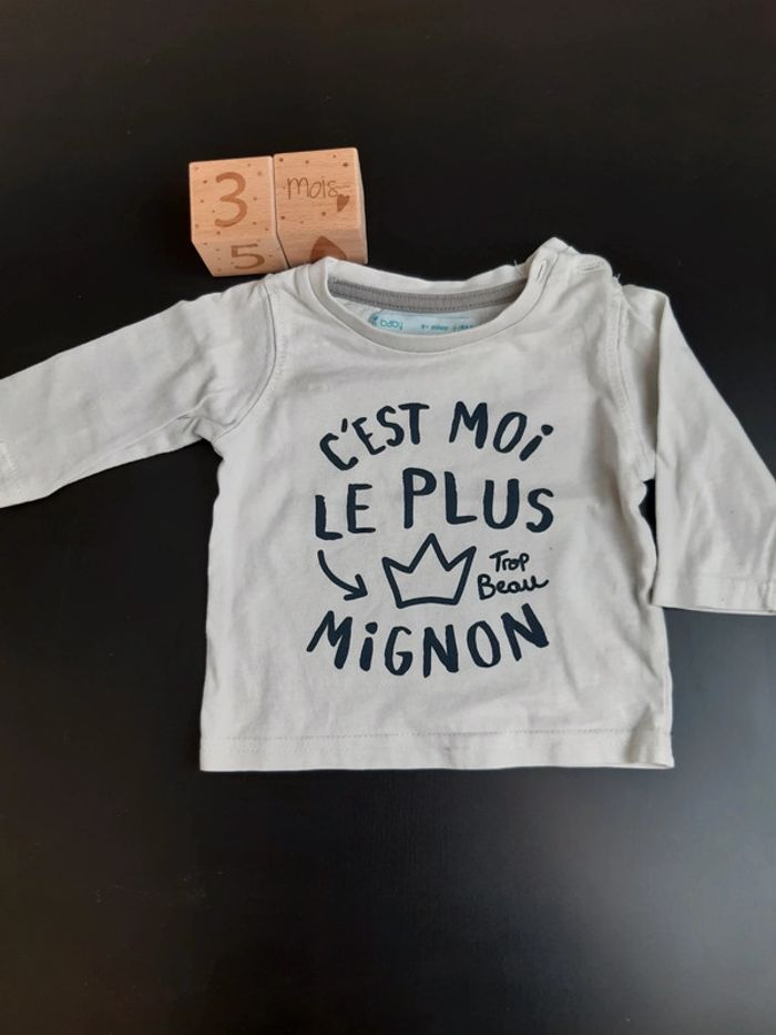 Maillot ml kiabi 3 mois