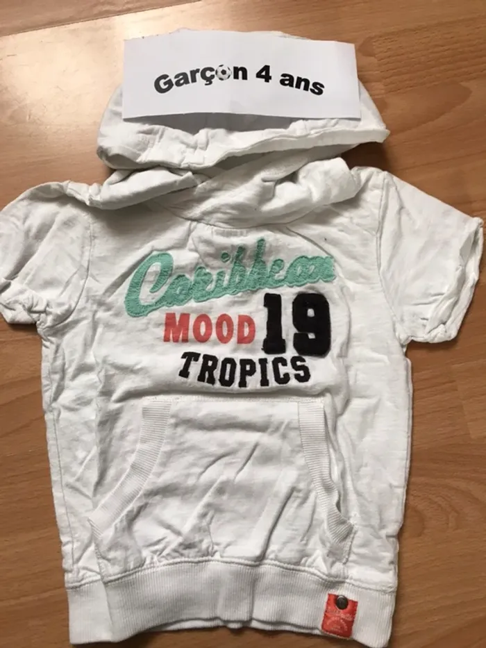 Tee-shirts capuche 4 ans