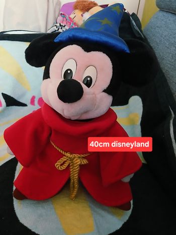 Peluche mickey magicien 40cm disneyland 
