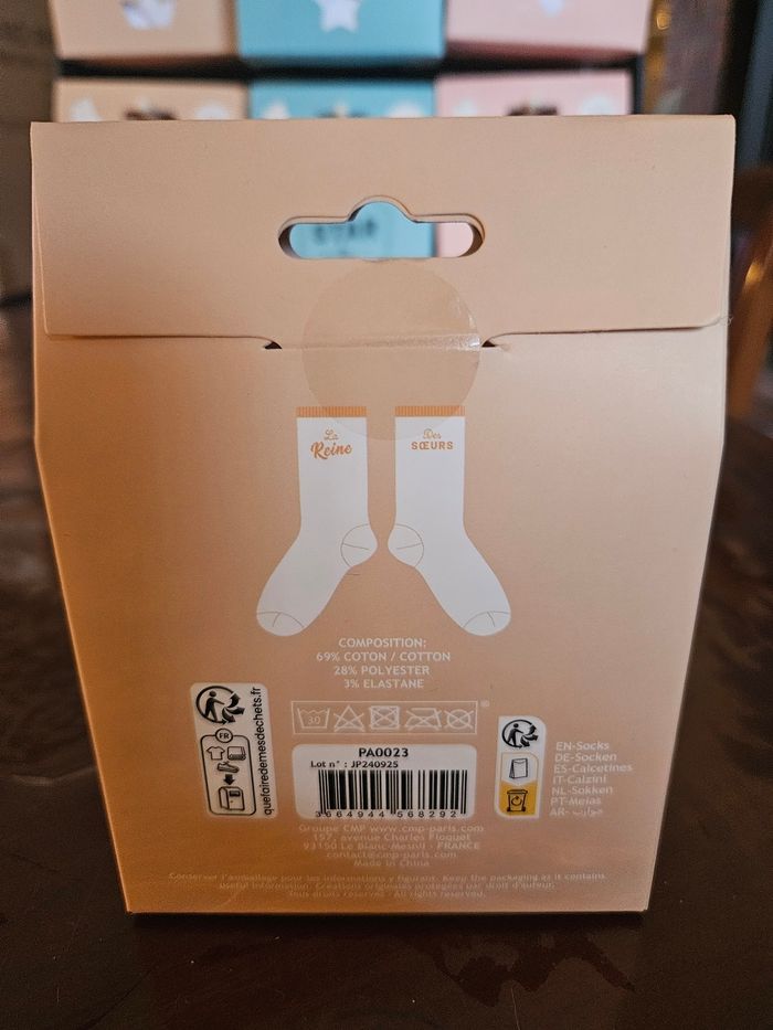 Coffret cadeau chaussette Les chaussette pour la reine des sœurs - photo numéro 2