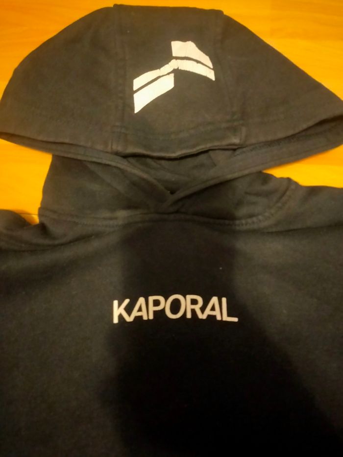 Sweat à capuche Kaporal noir 8 ans - photo numéro 3