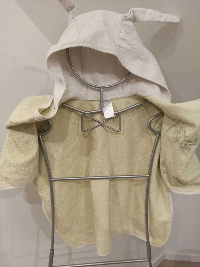 Cape de bain bébé verte claire et blanche Influx - photo numéro 3