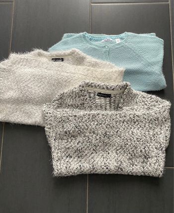 Lot de 3 gilets in extenso et okaidi 8 ans