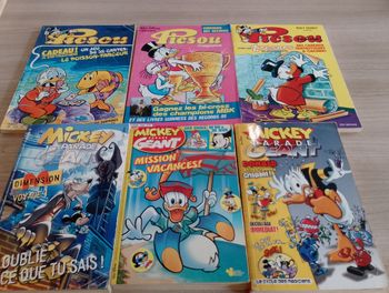 Lot d 3 Picsou magazine et 3 Mickey parade(7)