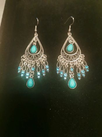 Boucles d'oreilles style bohème vintage