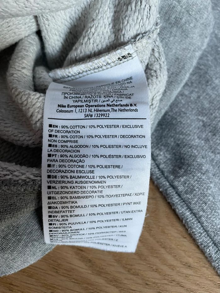 Sweat col tube gris - Nike - M - photo numéro 6