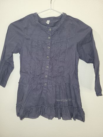 Tunique a volant Anthracite-taille 6 ans 