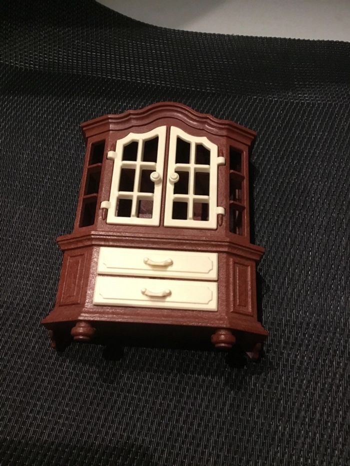 Playmobil buffet vaisselier marron salon 5327 maison traditionnelle 1900 belle époque - photo numéro 3