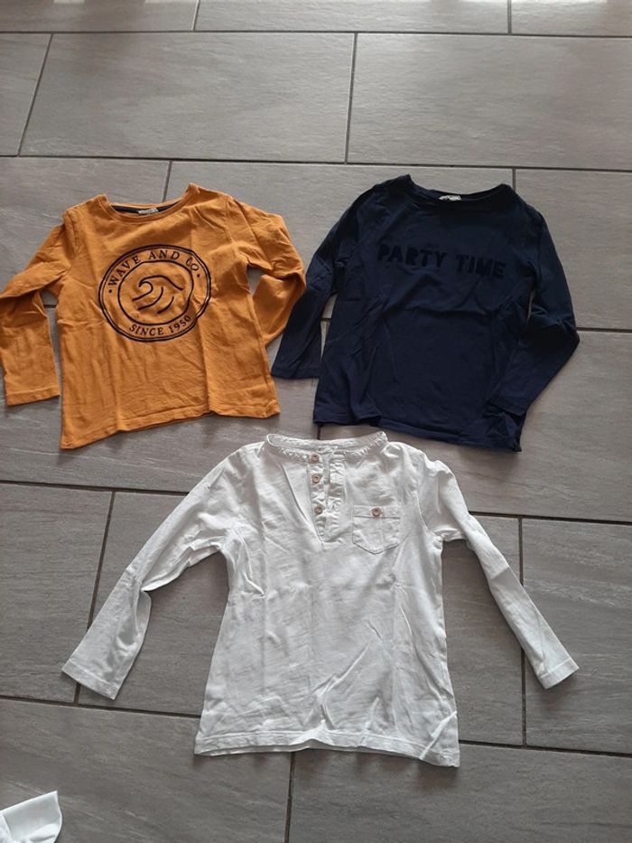 3 t-shirts manches longues