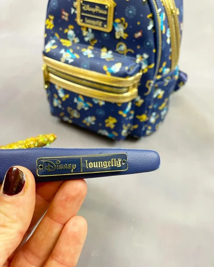 Loungefly mini backpack walt disney world 50th + ears - photo numéro 5