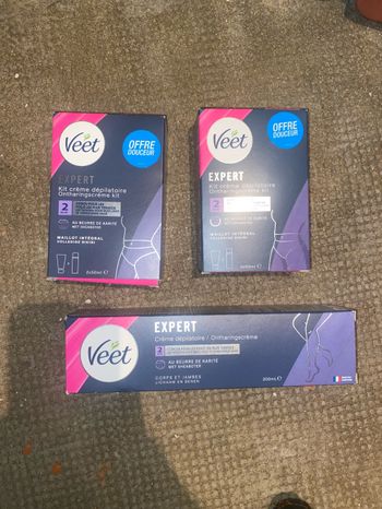 Lot crèmes  dépilatoire veet