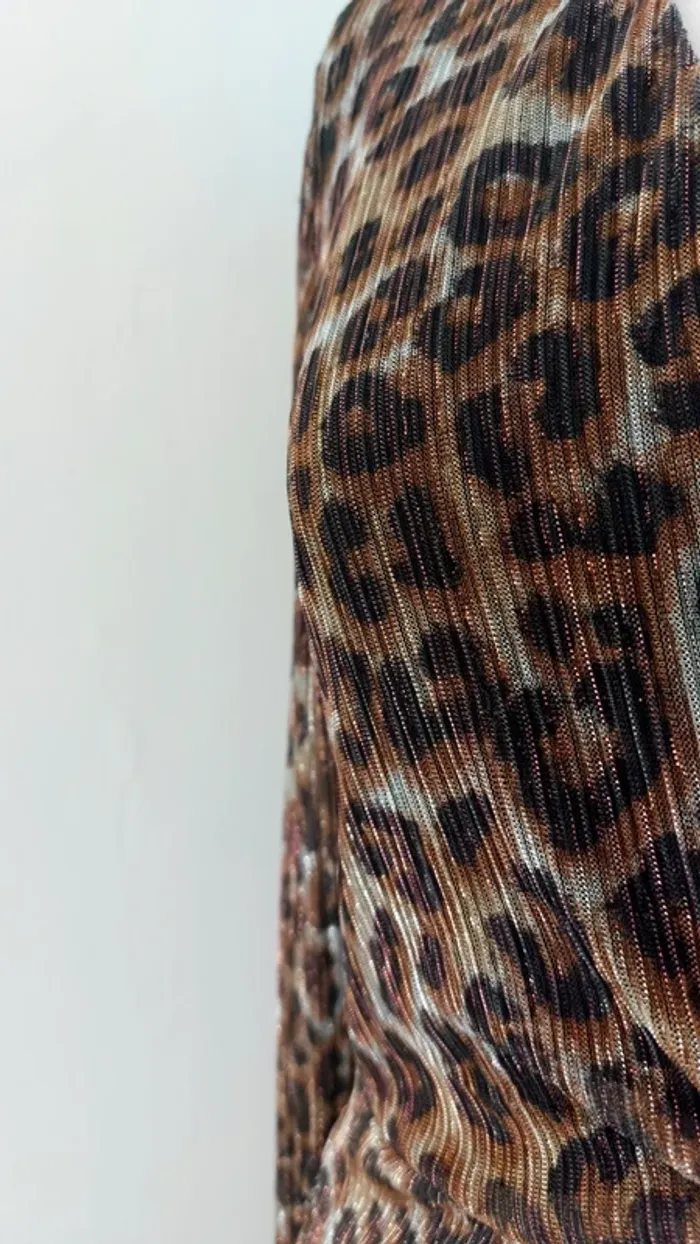 Robe motifs léopard décolleté en v New Look taille 38 - photo numéro 5