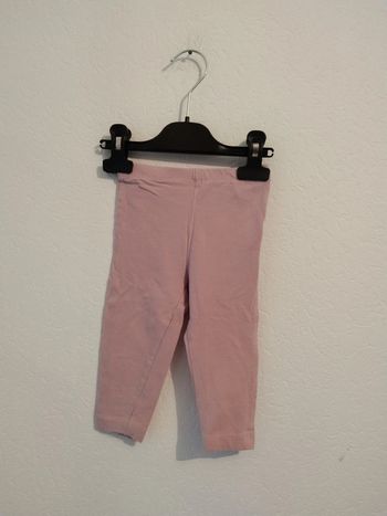 legging rose poudre tissaia fille 18 mois