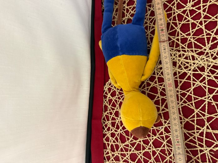 Doudou chien rouge bleu Commandant Ouaf MOULIN ROTY - photo numéro 3