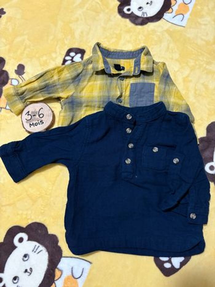 Lot chemise 3/6 m