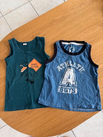 Lot de T-shirt sans manche garçon 