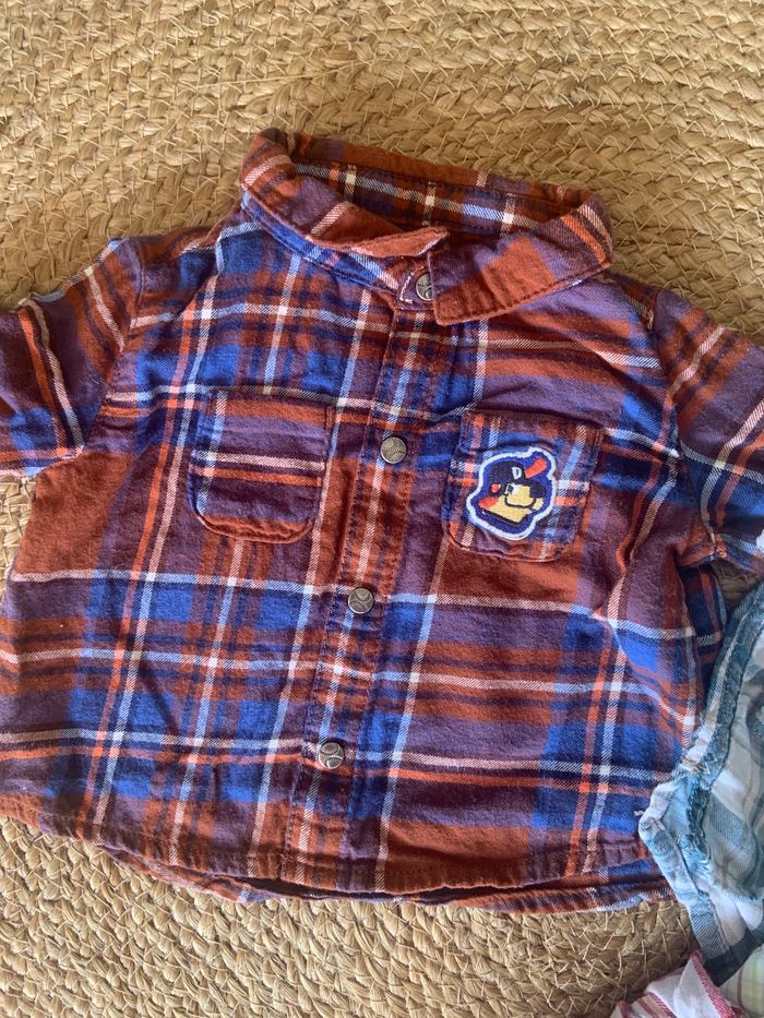 Lot de 4 chemises manches longues garcon taille 3 mois - photo numéro 2