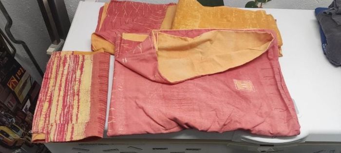 Parure de lit housse de couette 1 personne orange