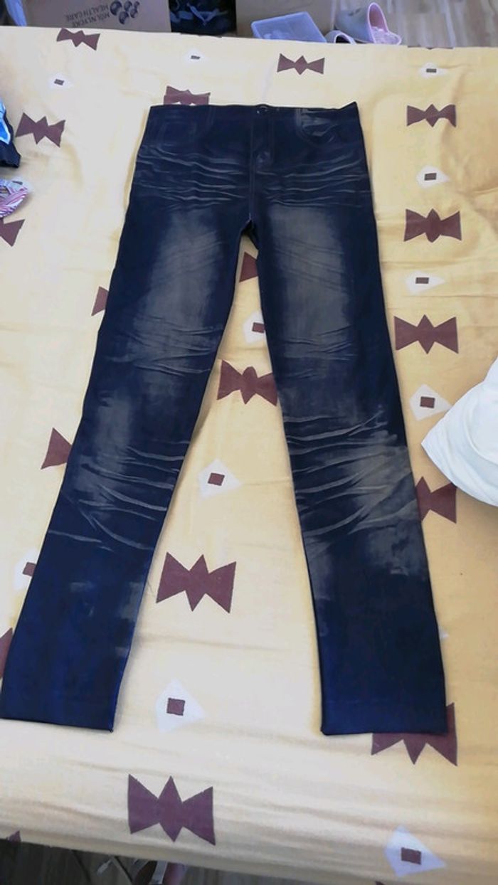 Leggins motif jeans