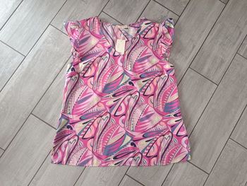 Blouse rose motif