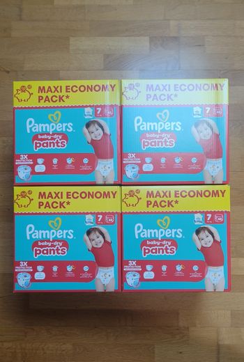 4 maxis economy packs Pampers baby dry pants taille 7 