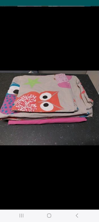 Parure housse de couette hiboux