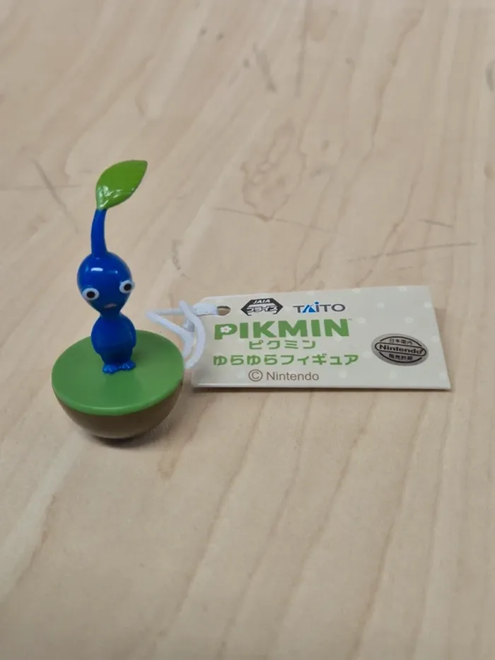 Mini figurine Pikmin Taito Culbuto : bleu