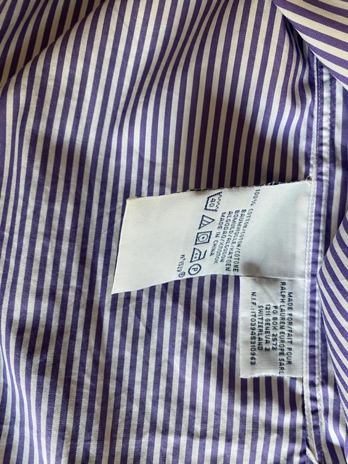 Chemise rayé Polo de Ralph Lauren taille M neuve - photo numéro 5