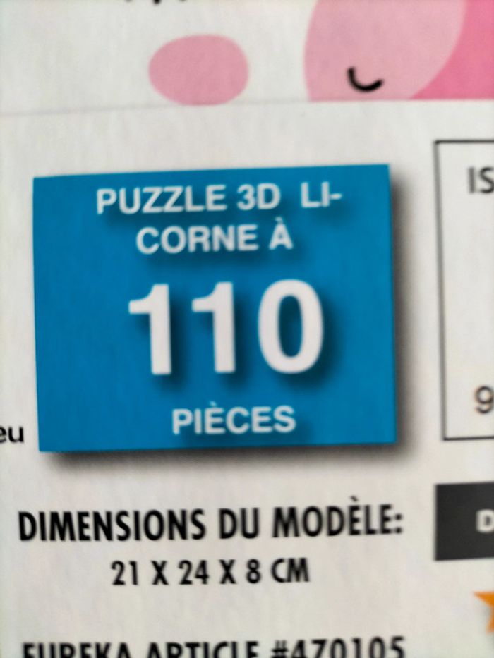 Livre puzzle 3 D licornes - photo numéro 5