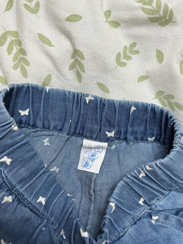 pantalon léger bleu motifs étoiles 6 mois u tout petits - photo numéro 7