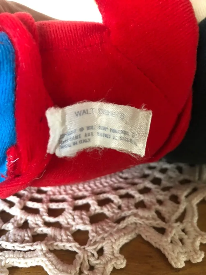 Peluche vintage Mickey Mousse club années 70 Walt Disney - photo numéro 4