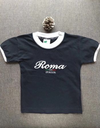 🔸 T-shirt Manches Courtes Roma – Italie 12 mois 🔸