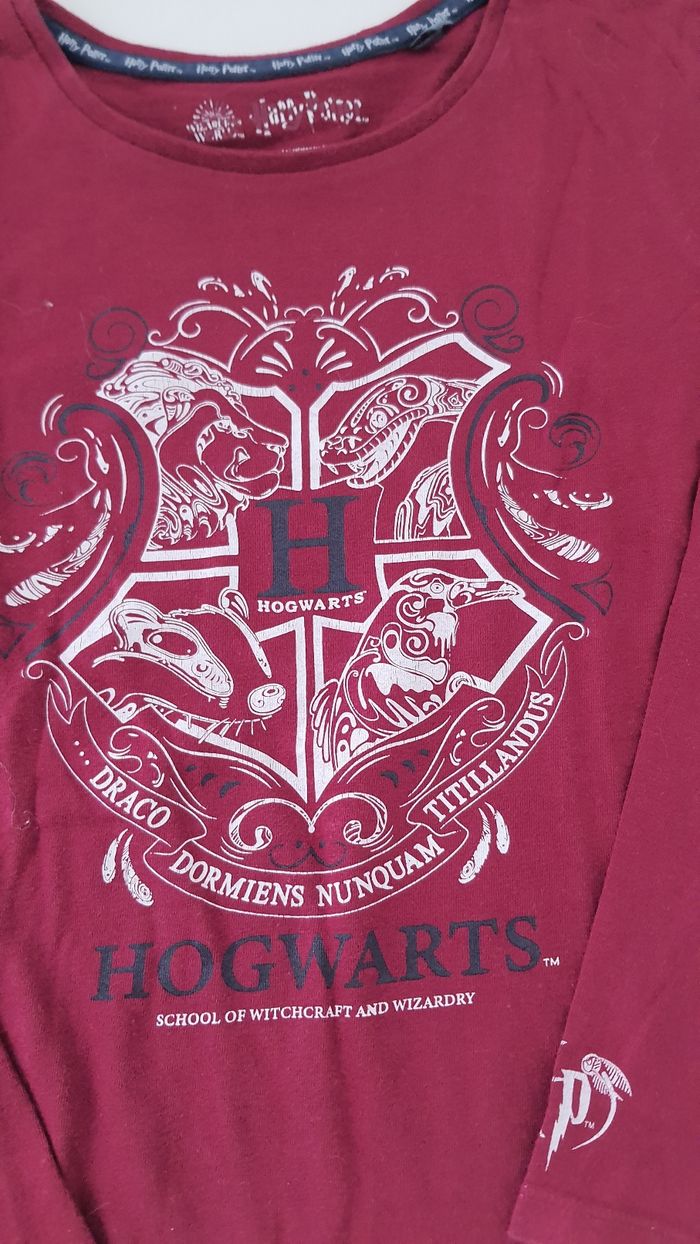 Tee-shirt manches longues Harry potter Bordeaux taille 10 ans - photo numéro 6