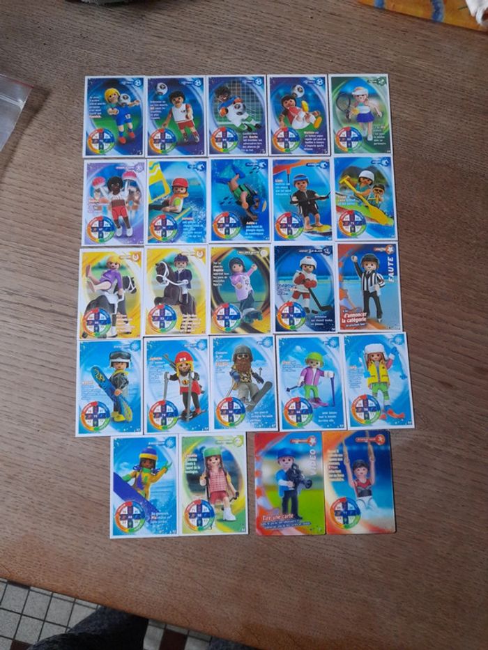 Lot 24 cartes Playmobil Neuf